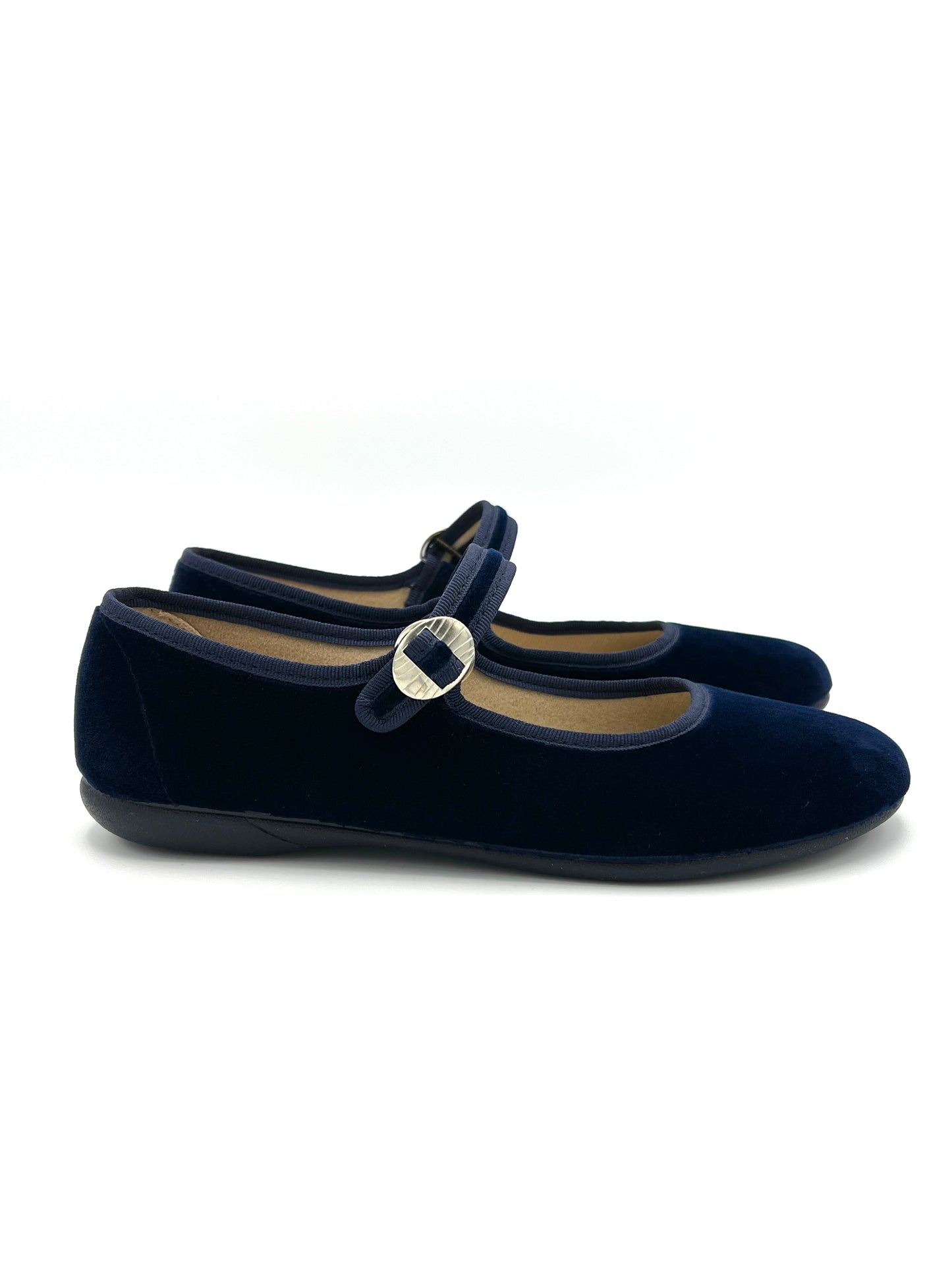 Velvet Mary Janes