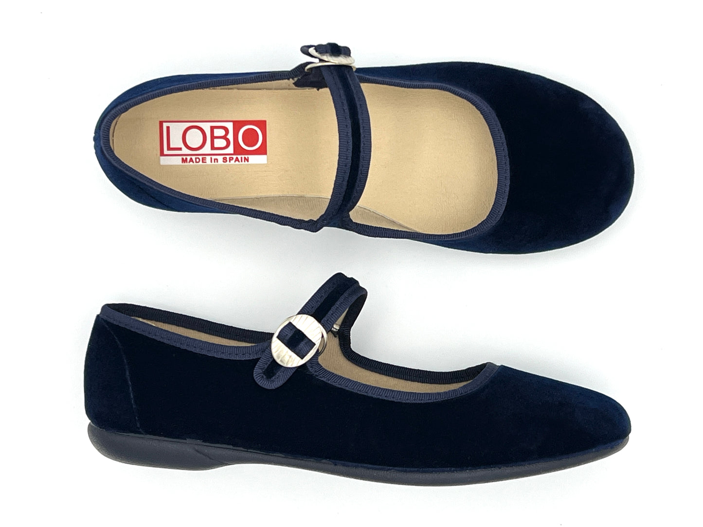 Velvet Mary Janes