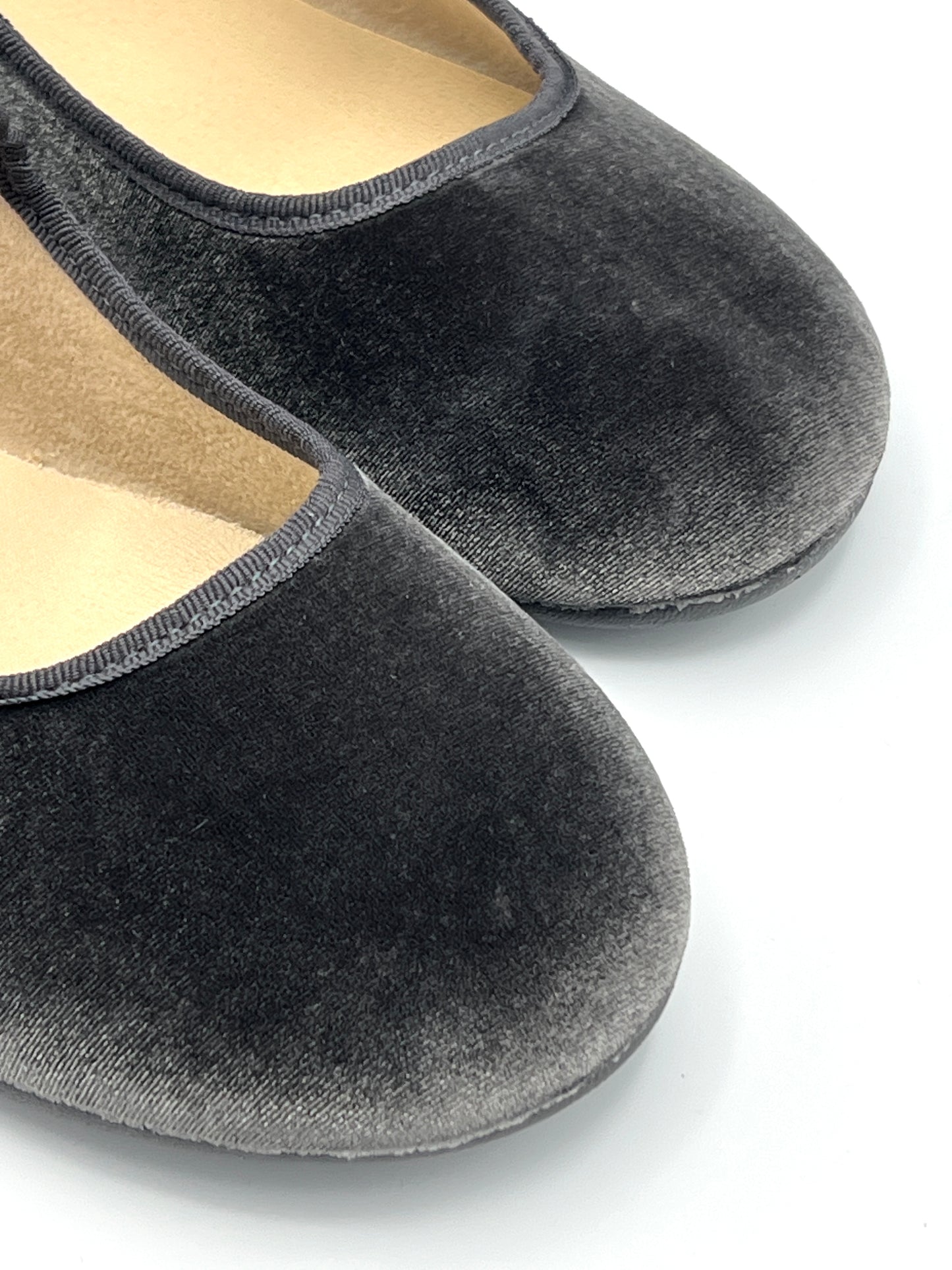 Velvet Mary Janes