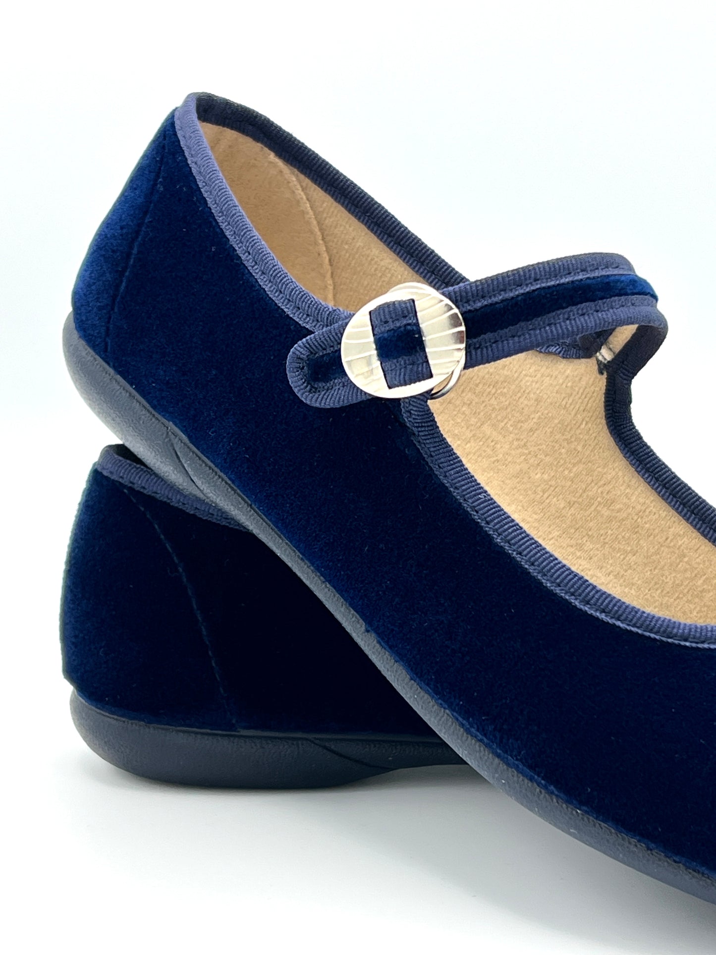 Velvet Mary Janes