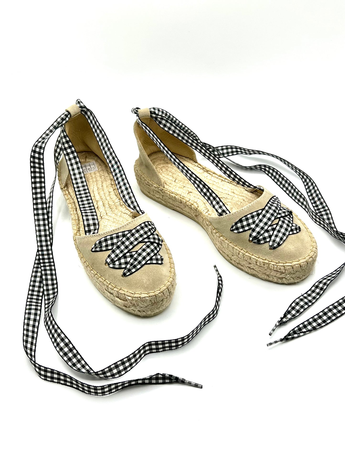 Double Sole and Vichy Ribbon Laces Espadrille