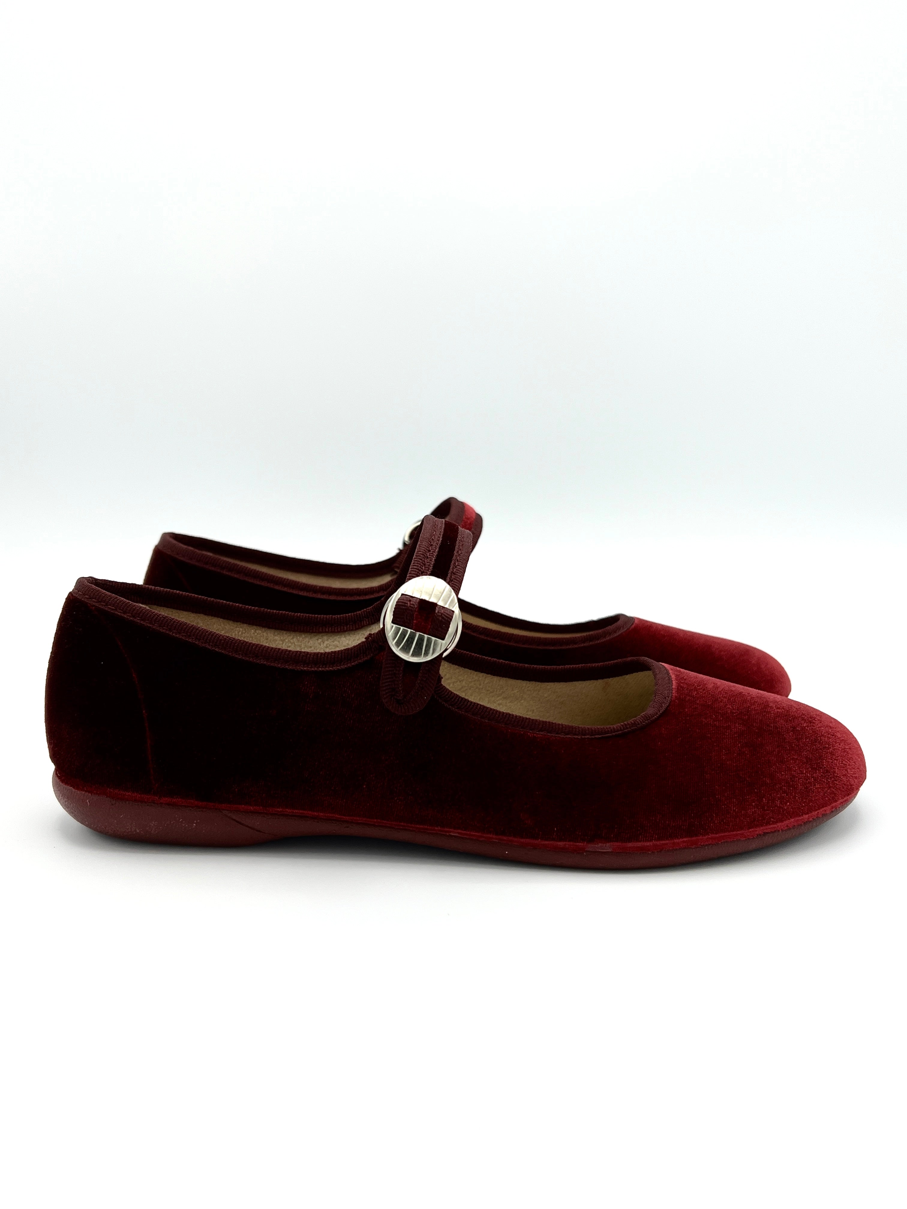 Red velvet mary jane shoes online