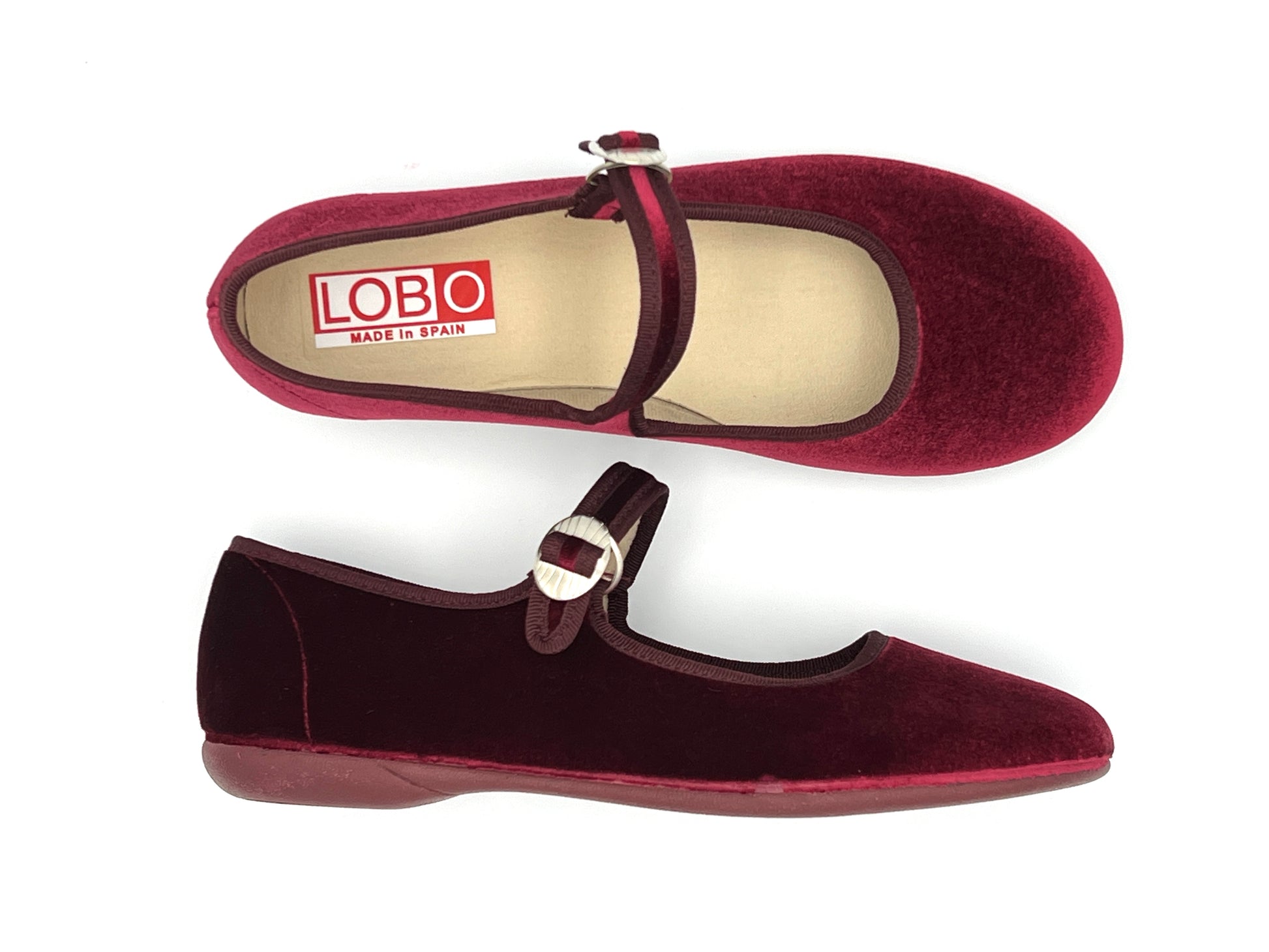 Velvet Mary Jane Cherry Red 29 EU/11 UK