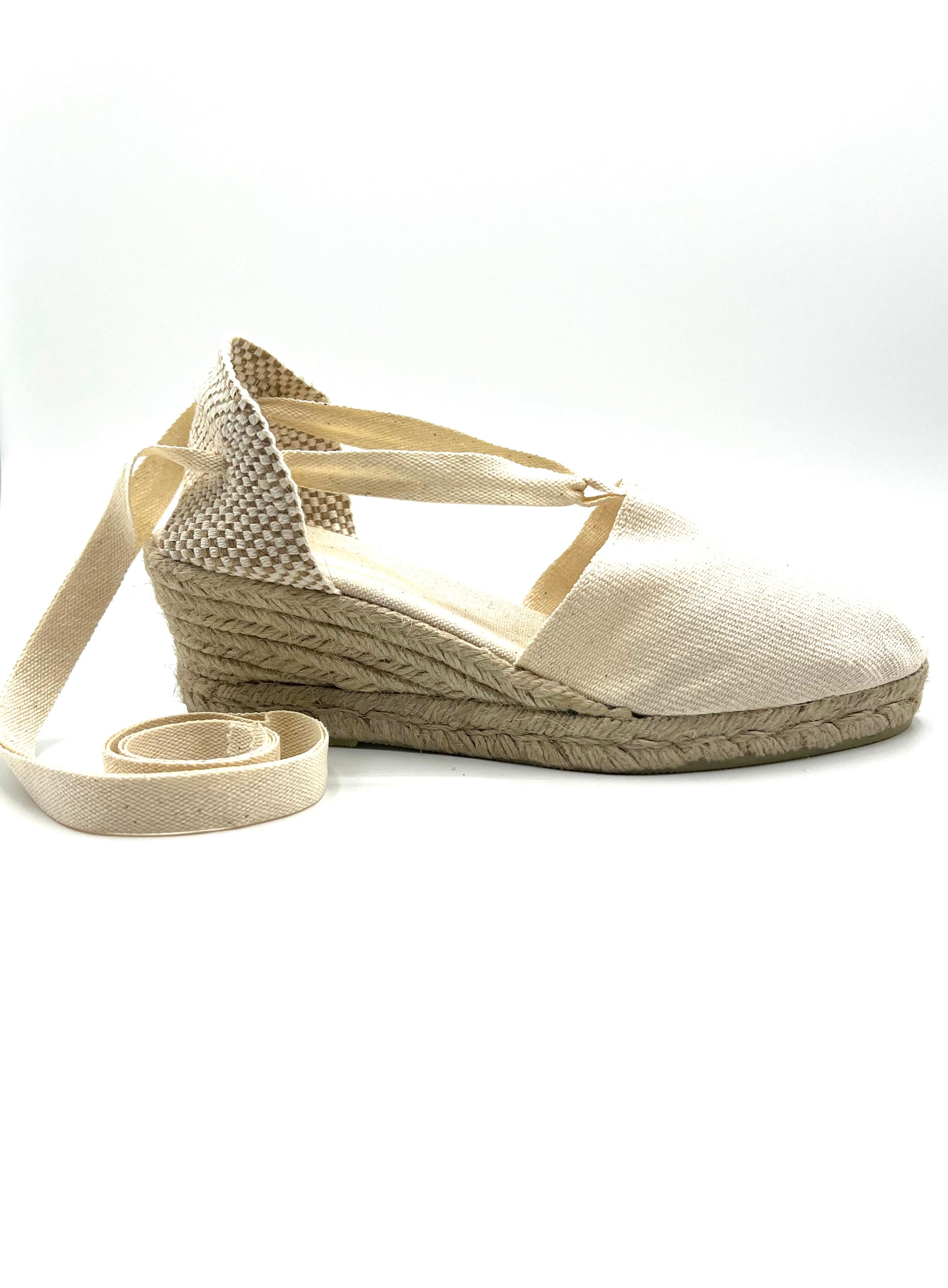 Valenciana Wedge Espadrille Cream